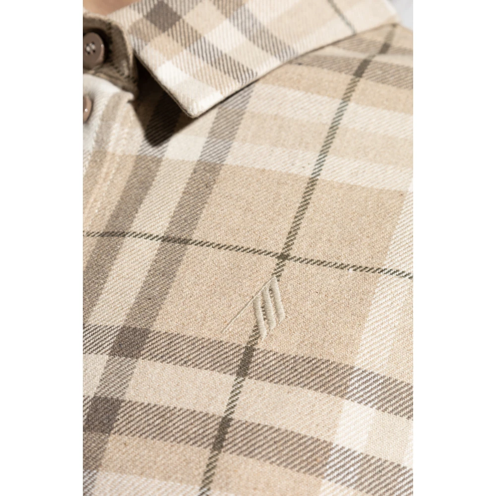 The Attico Overhemd met ruitpatroon Beige Dames