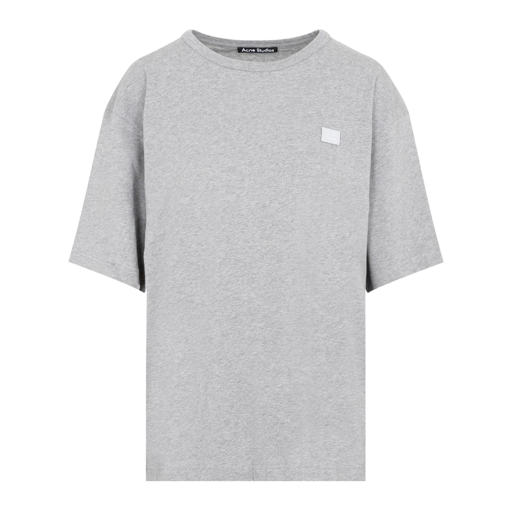 Acne Studios Oversize T-shirt Ljusgrå Melange Gray, Herr