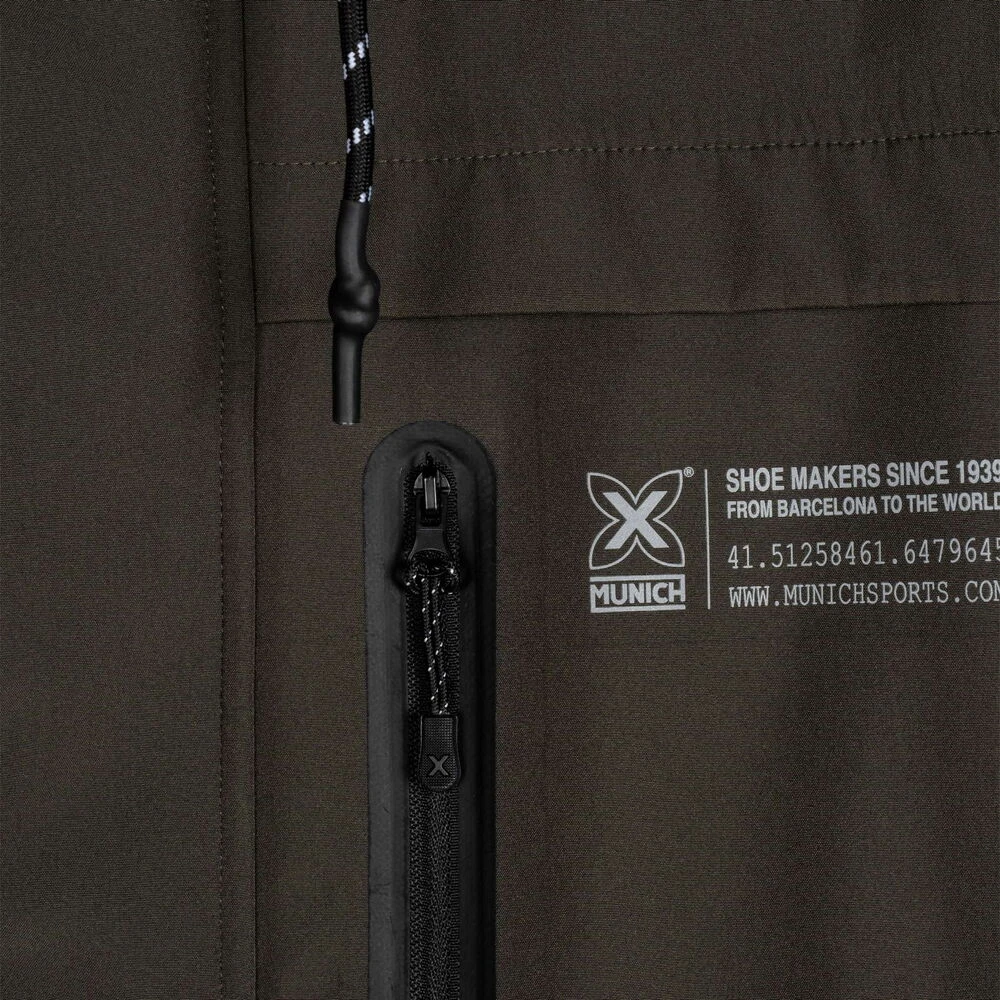 Munich Waterafstotende parka met reflecterende logo's Black Heren