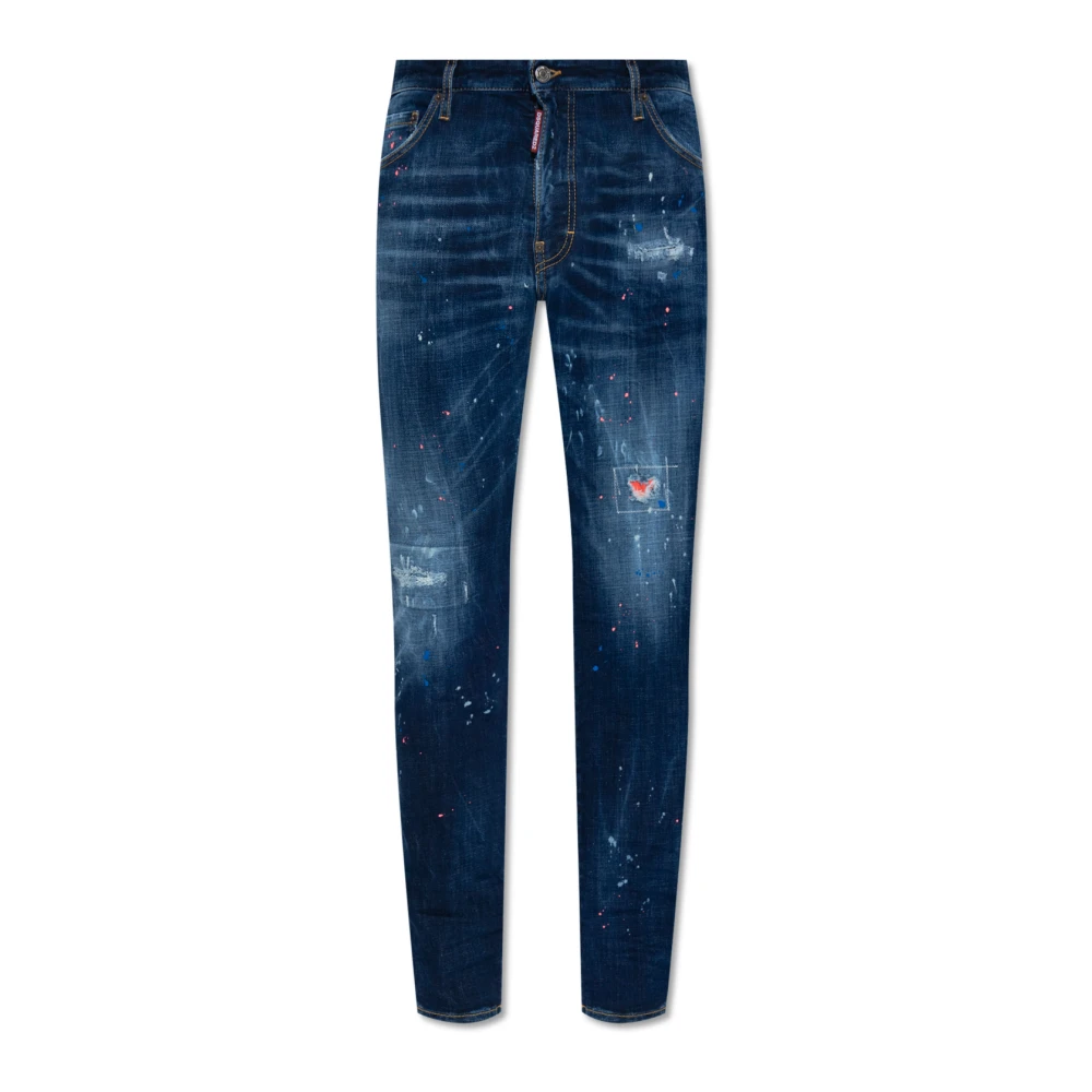 Dsquared2 Aansluitende Five-Pocket Jeans Blue Heren