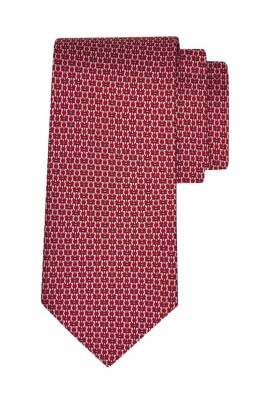 Cravate Tricot en Soie Bleu Marine à Pois Rouges – Ardentes Clipei