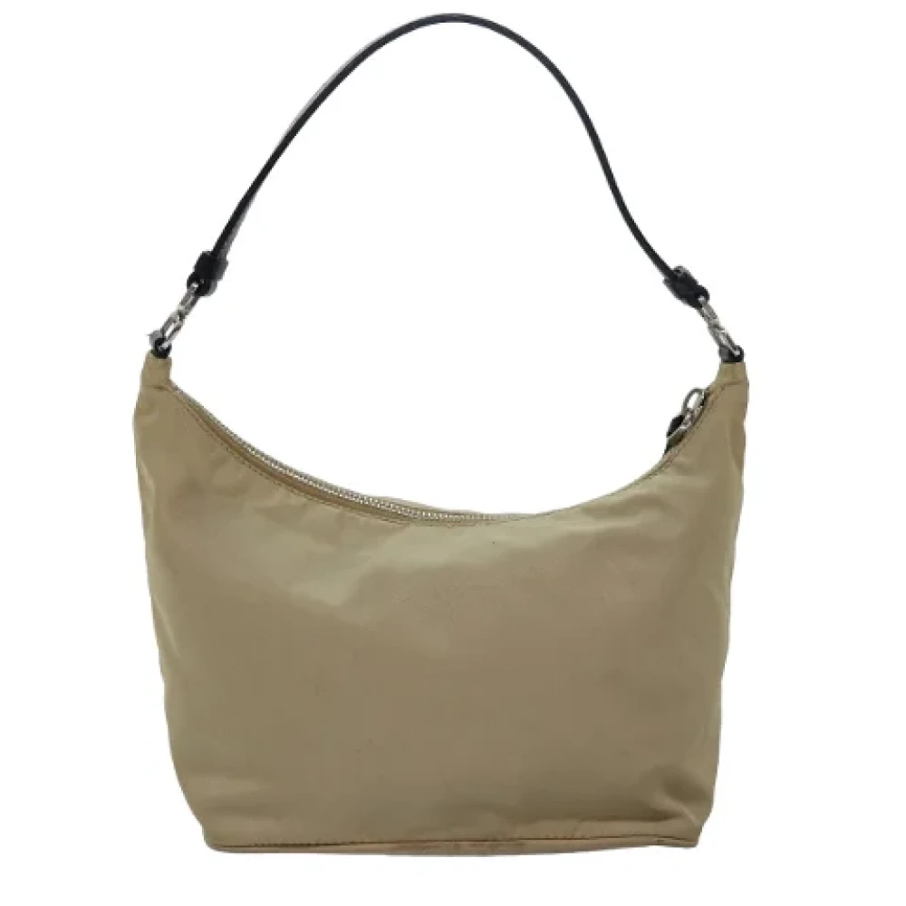 Prada Vintage Pre-owned Fabric prada-bags Beige Dames