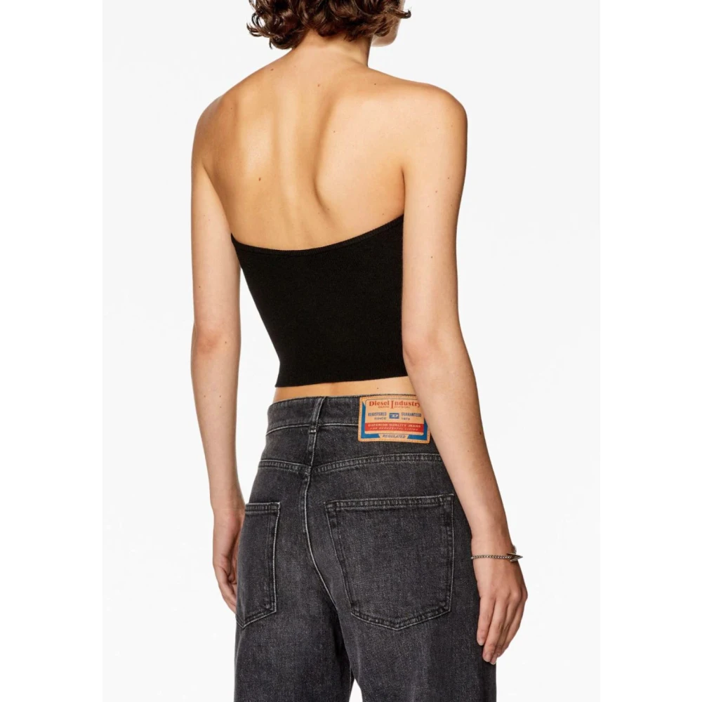 Diesel Zwarte Bandeau Top Black Dames