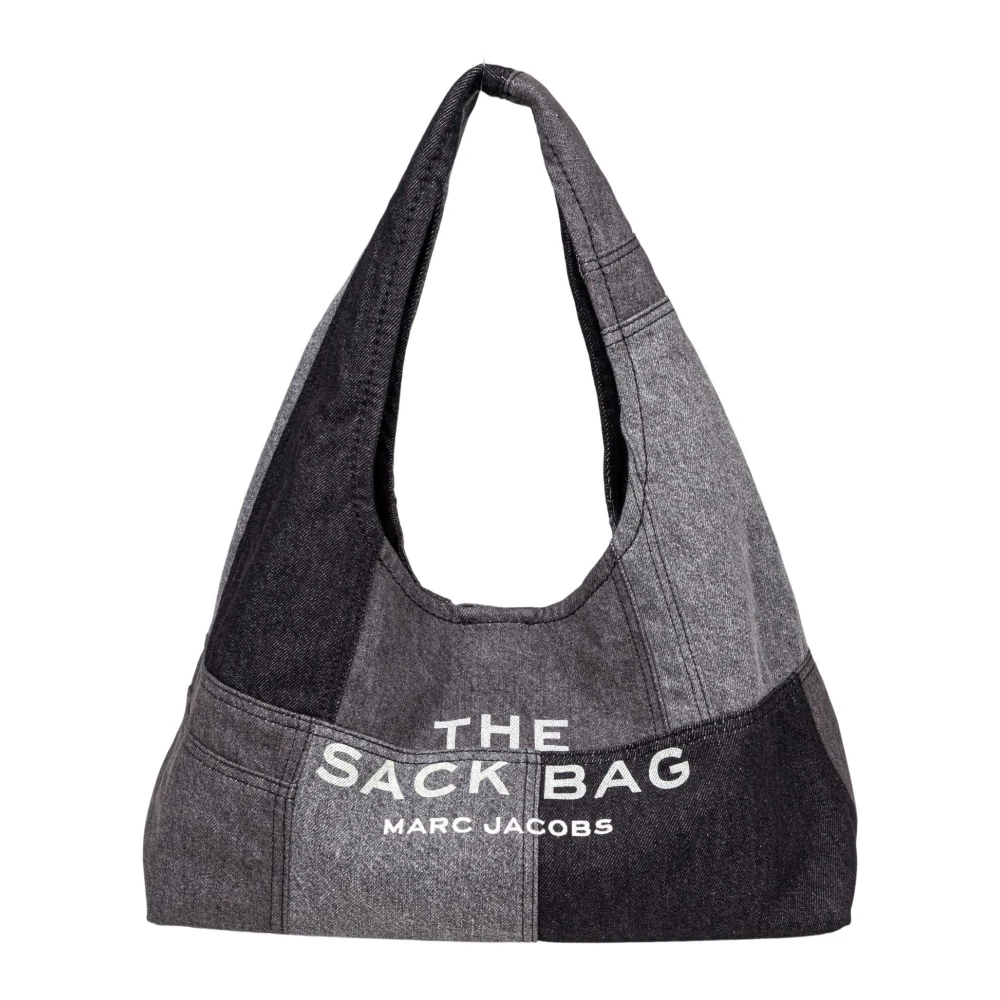 Marc Jacobs Donna Multicolor Patchwork Denim Sack Bag