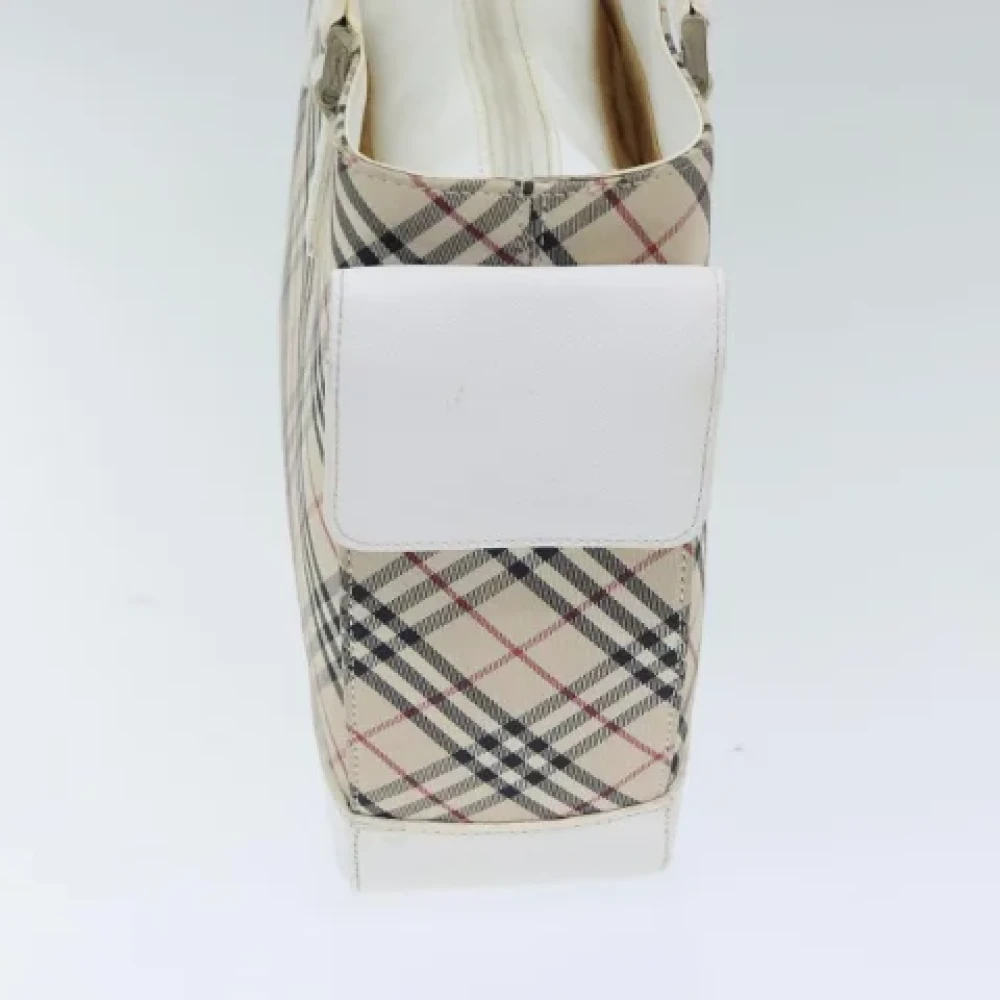 Burberry Vintage Pre-owned Canvas handbags Beige Dames