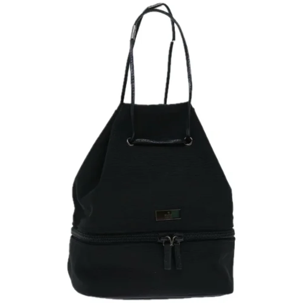 Gucci Vintage Pre-owned Canvas pouches Black Dames