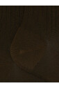chaussettes-courtes-unies-vertes-cotelees