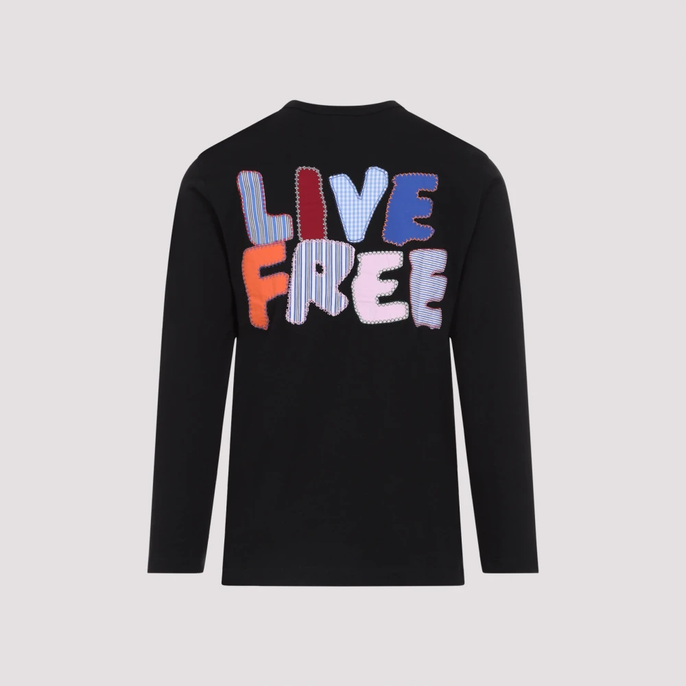 Comme des Garçons Zwart T-shirt Modern Stijl Black Heren
