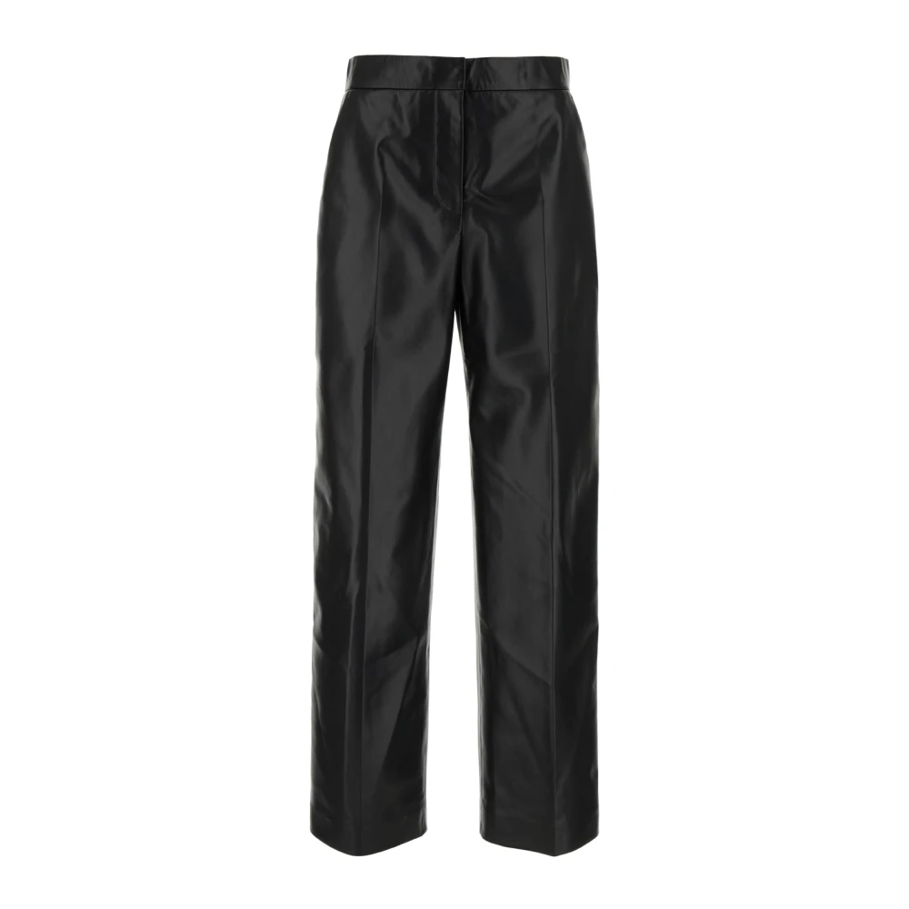 Calvin Klein Imitatieleren Broek met Zakken Black Dames