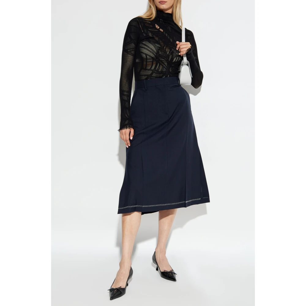 Marni Wollen Rok Blue Dames
