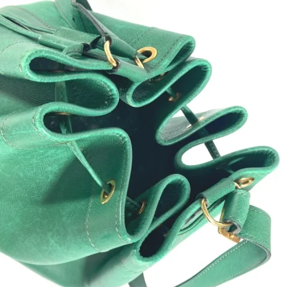 Hermès Vintage Pre-owned Leather shoulder-bags Green Dames