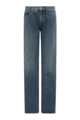 Blå Denim Femficksjeans