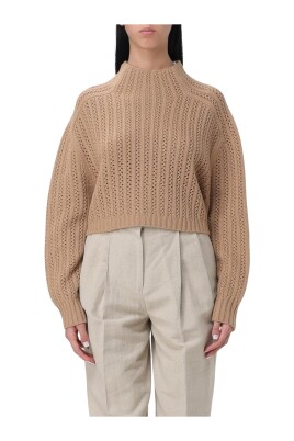 kamel-strikket-mock-hals-sweater