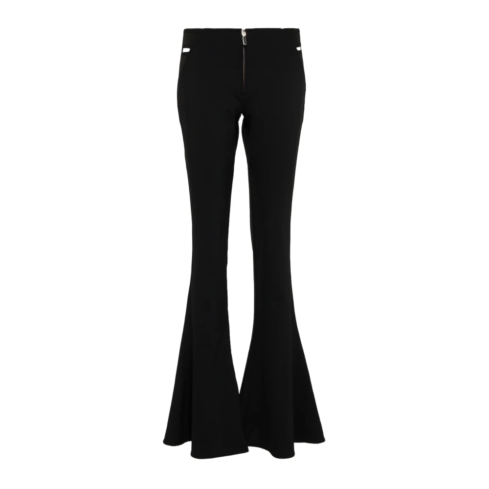 Jean Paul Gaultier Zwarte broek met geborduurd detail Black Dames