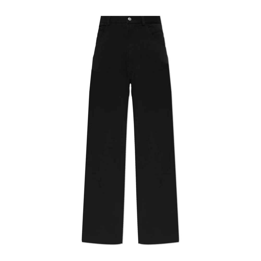 Mm6 Maison Margiela Raw-Edge Joggers - Male - Sweatpants - Black - S - Trousers