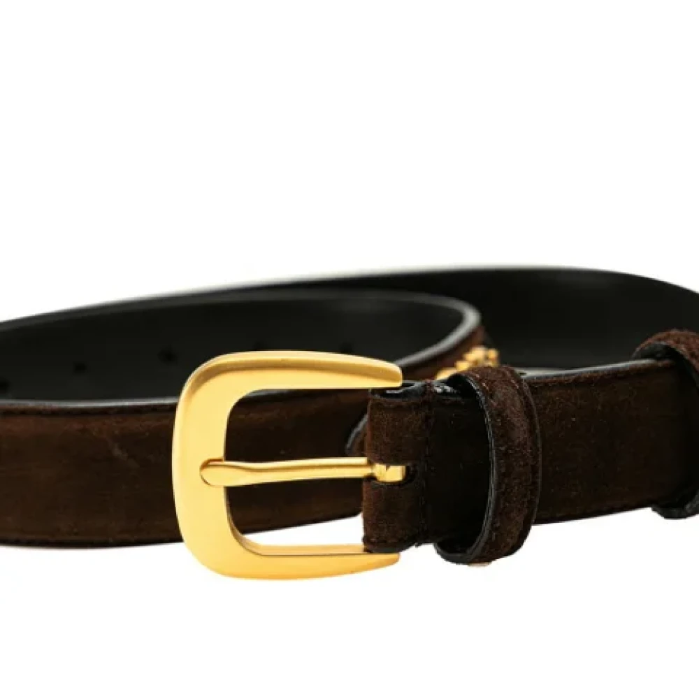 Salvatore Ferragamo Pre-owned Leather belts Brown Dames