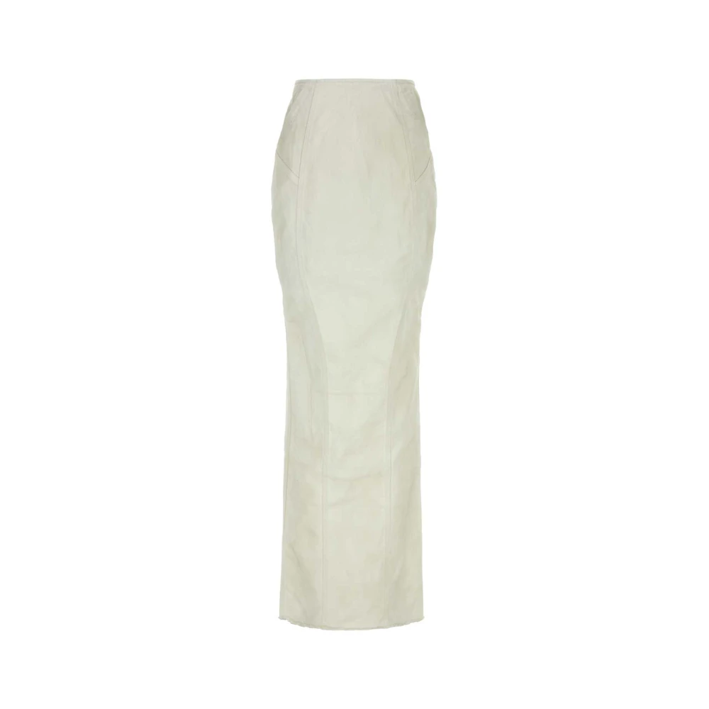 Entire Studios Witte Denim Channel Rok White Dames