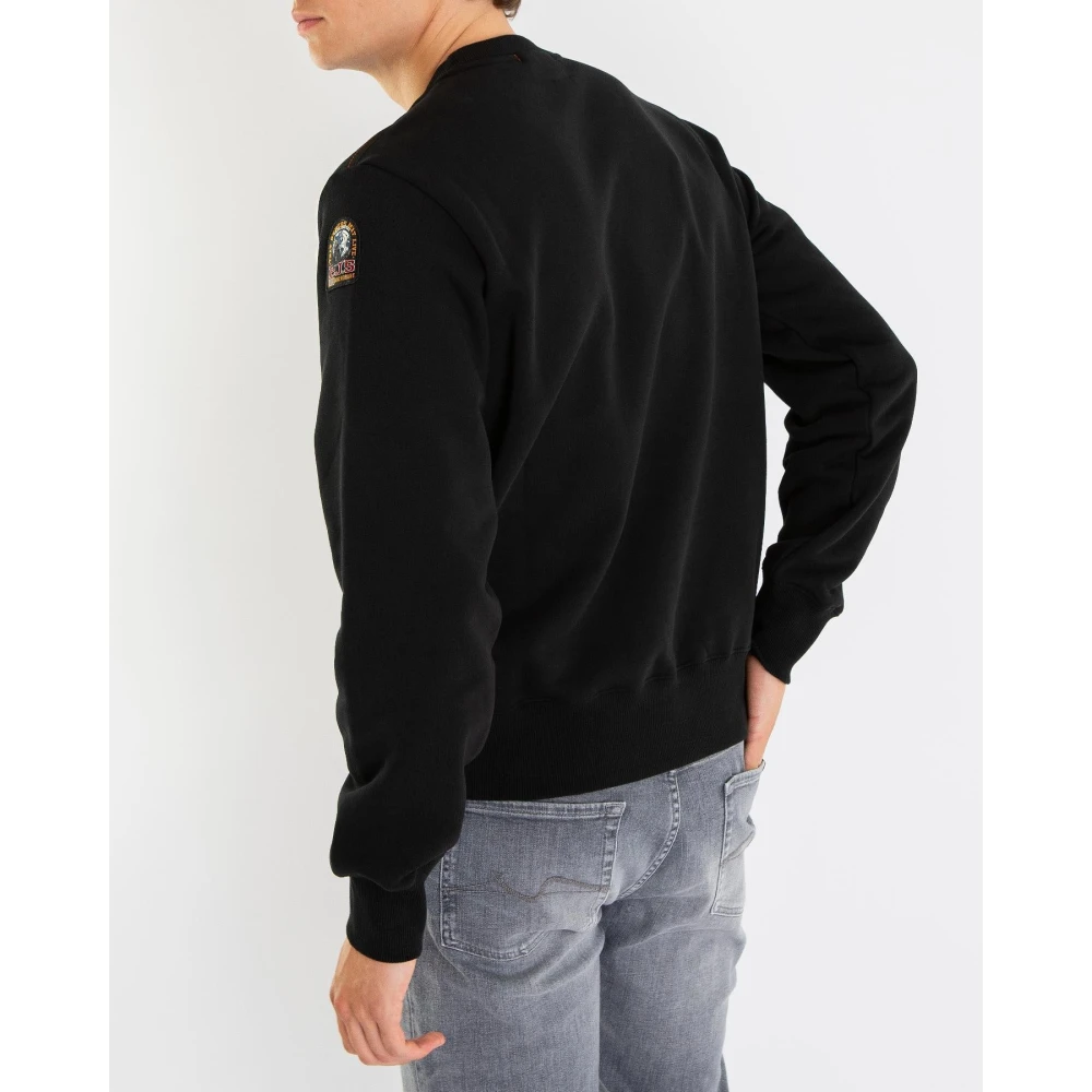 Parajumpers Zwart Crew Neck Trui Black Heren