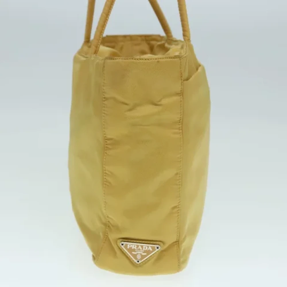 Prada Vintage Pre-owned Fabric prada-bags Yellow Dames