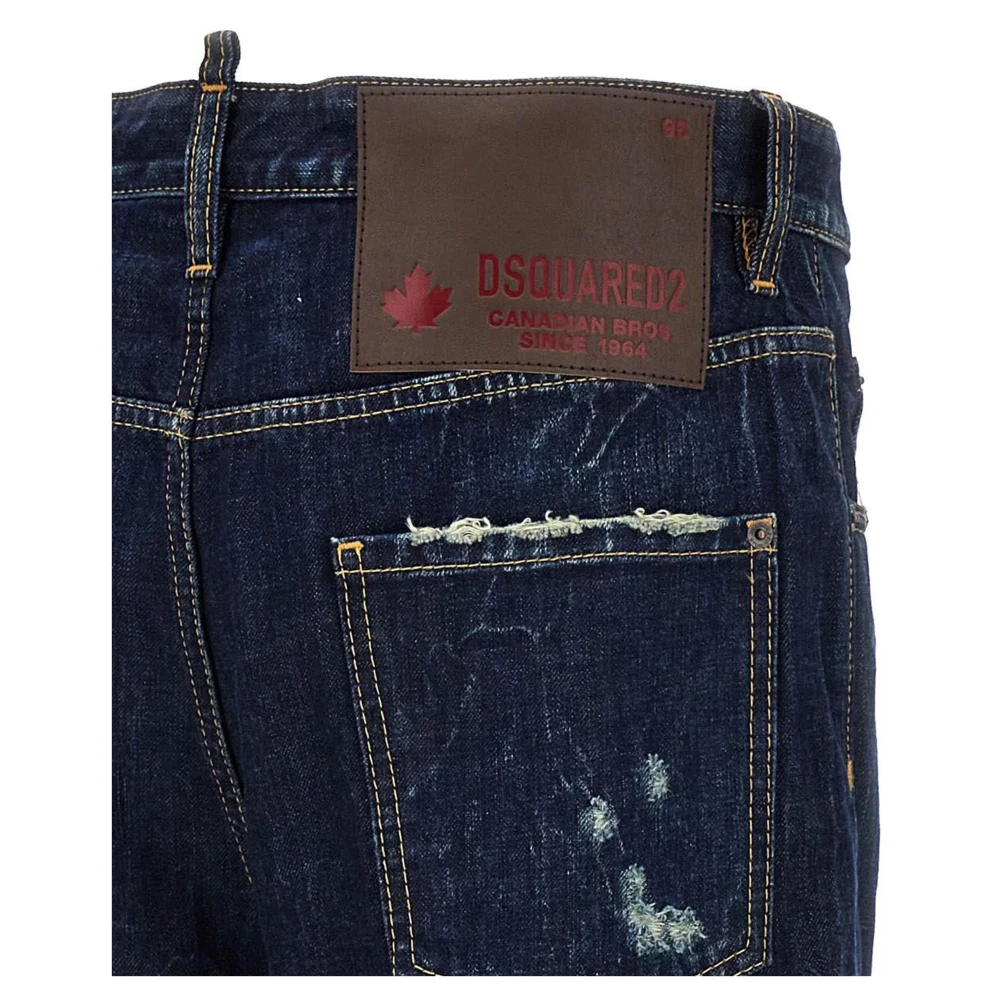 Dsquared2 Stijlvolle broeken voor mannen Blue Heren