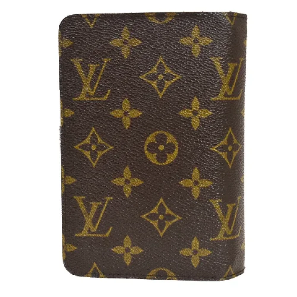 Louis Vuitton Vintage Pre-owned Cotton wallets Brown Dames