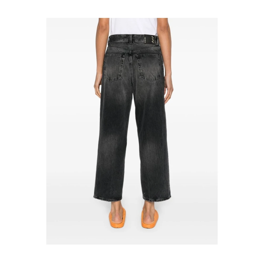 Haikure Betty Spider Cropped Jeans Black Dames