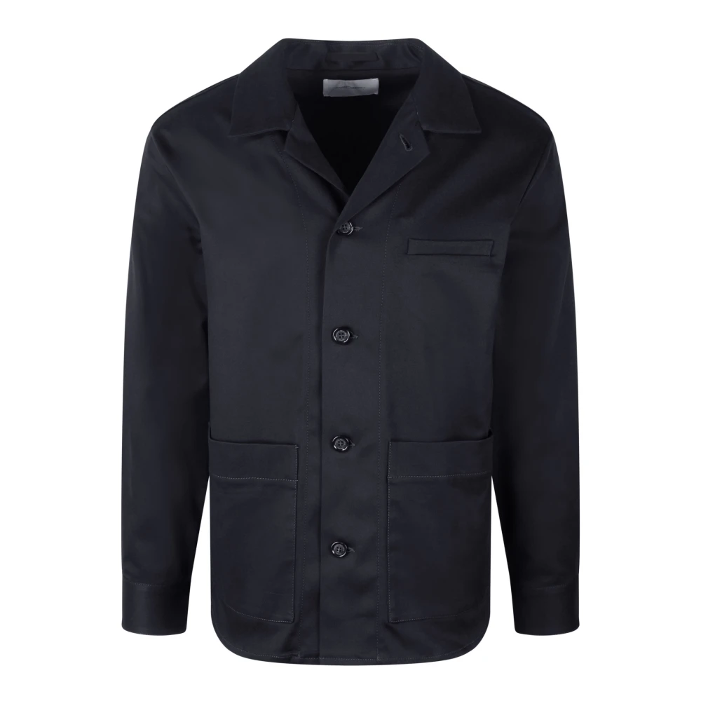 Paolo Pecora Casual Overhemdjasje Blue Heren