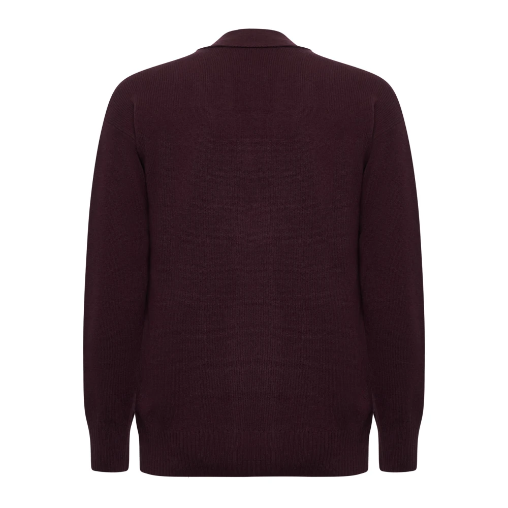 D4.0 Bordeaux Sweaters voor Stijlvolle Look Red Heren