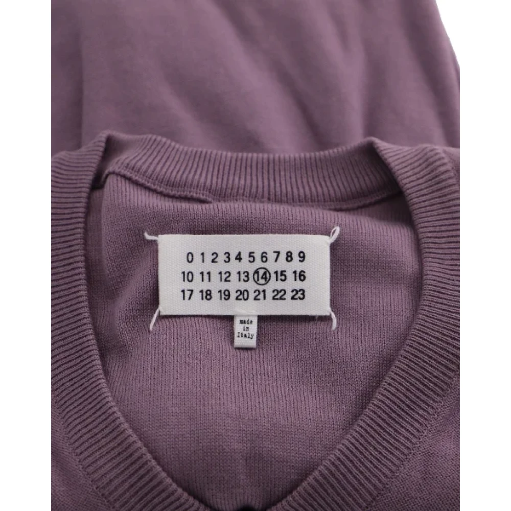 Maison Margiela Pre-owned Cotton tops Purple Dames