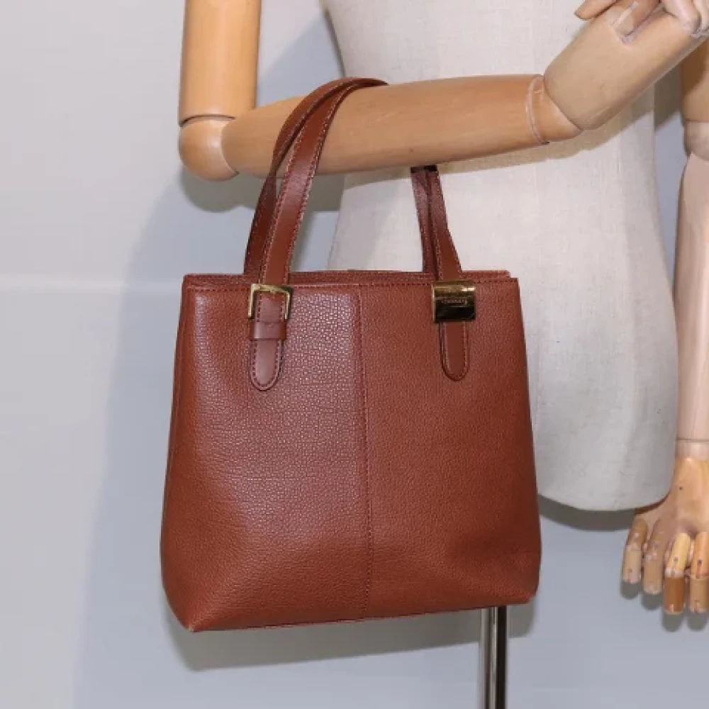 Burberry Vintage Pre-owned Leather handbags Brown Dames