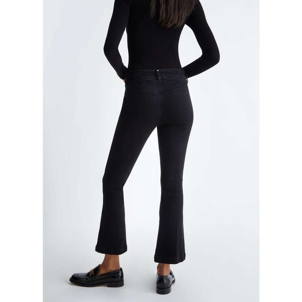 Liu Jo Flare Cropped Jeans Blue Dames