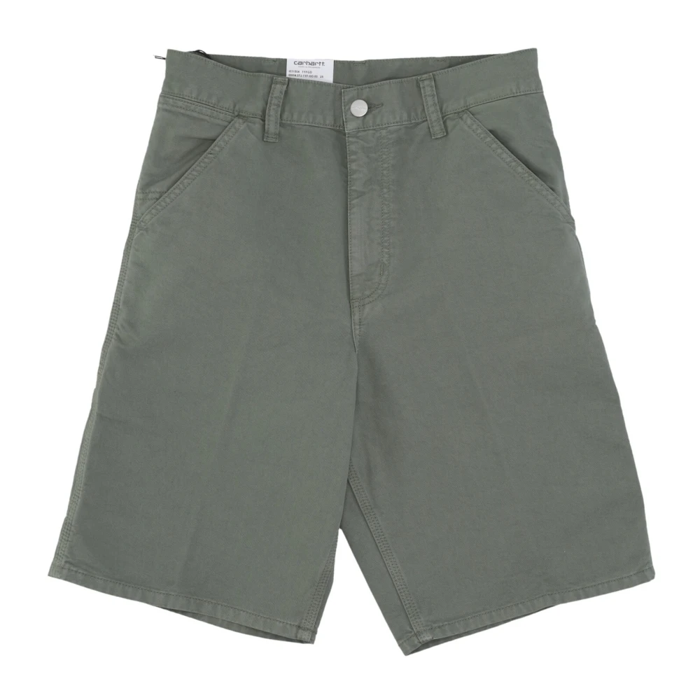 Carhartt WIP Single Knee Shorts Garment Dyed Green Heren