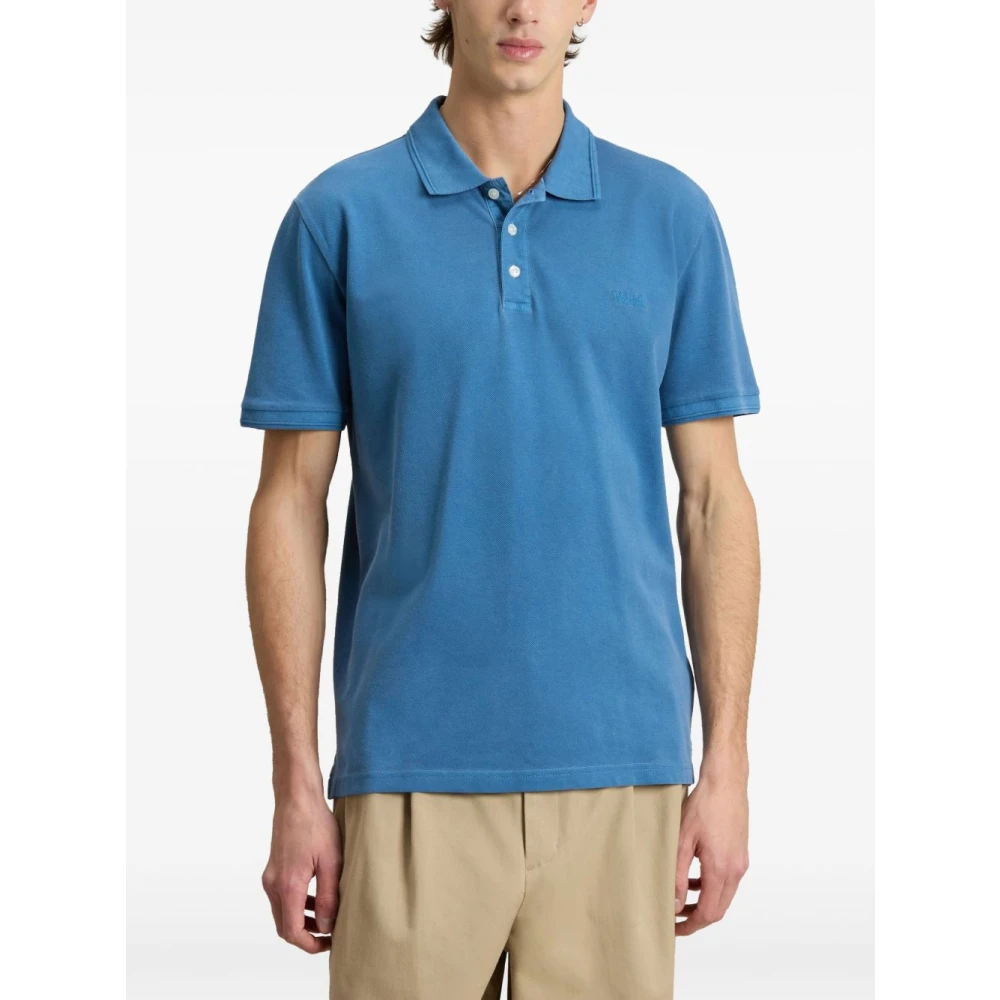 Woolrich Lichtblauwe T-shirts en Polos Blue Heren