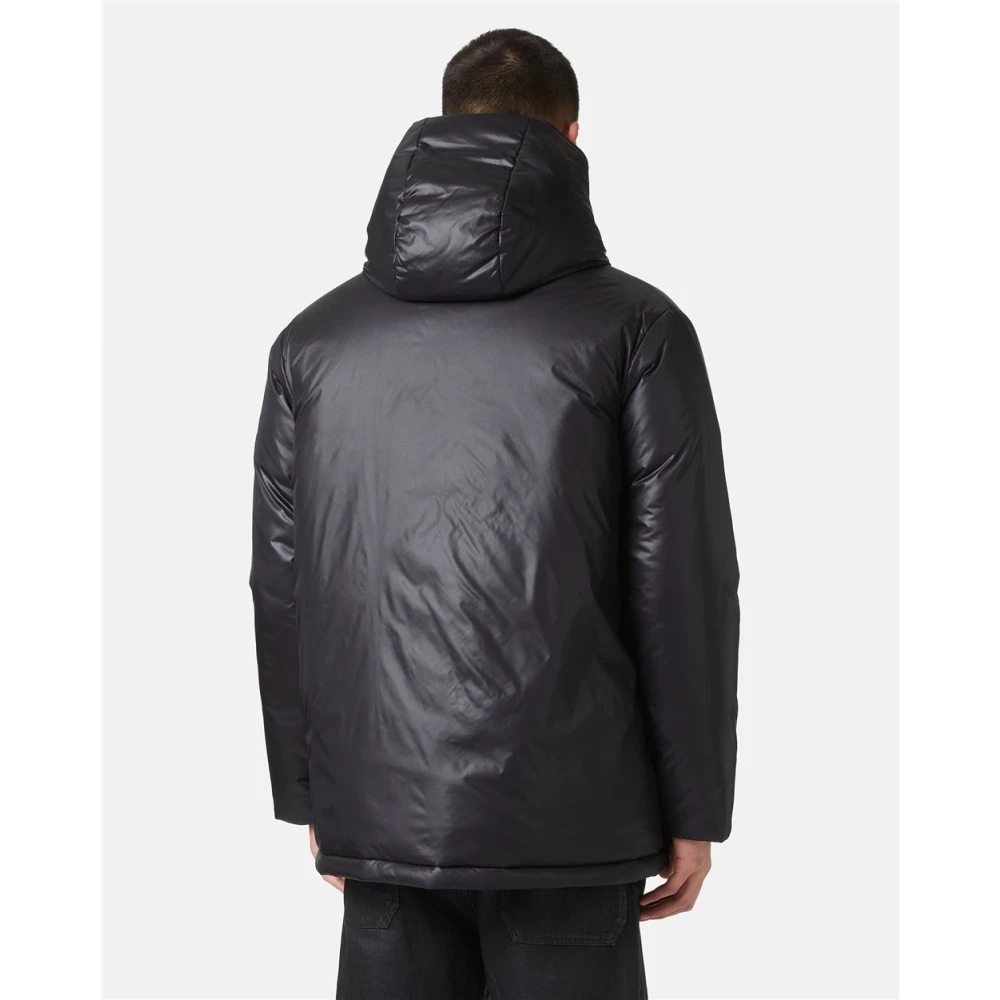 Iceberg Nylon donsjack met logo Black Heren