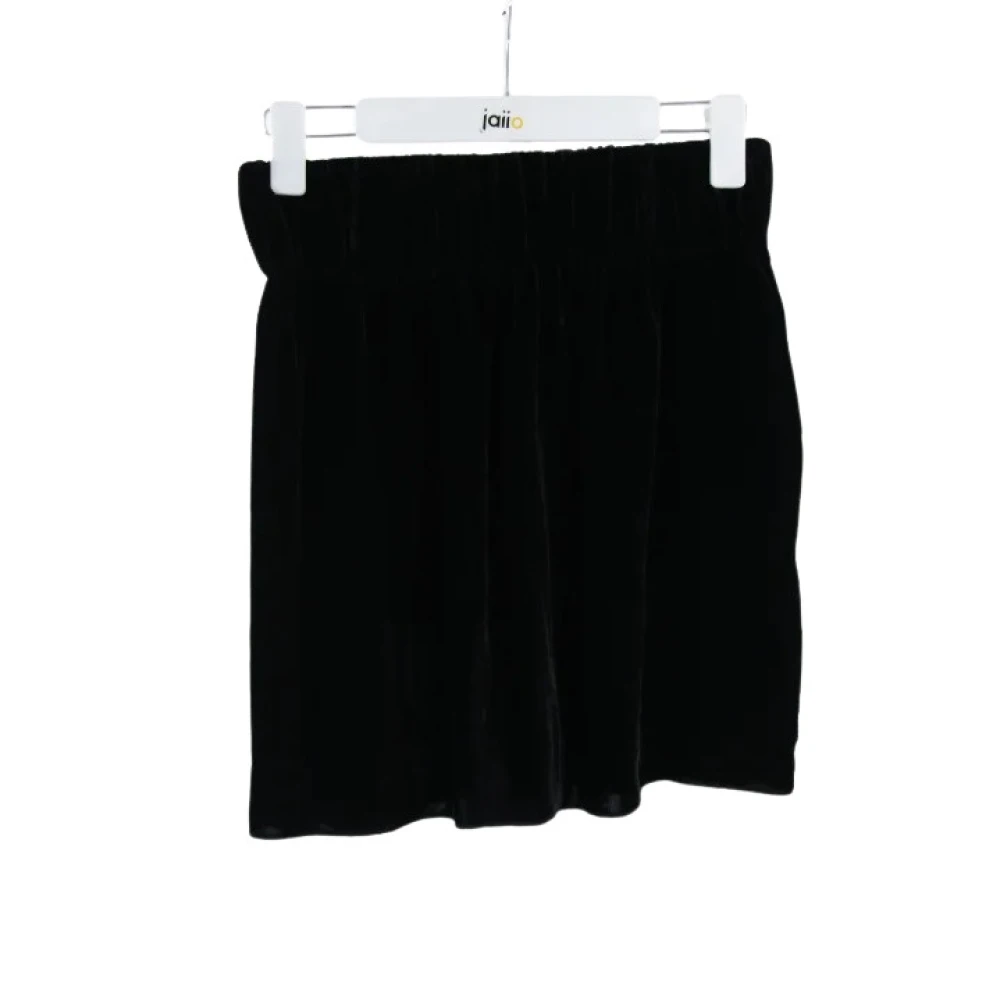 Isabel Marant Pre-owned Viscose Shorts-Rokken Korte Rok Zwart Black Dames