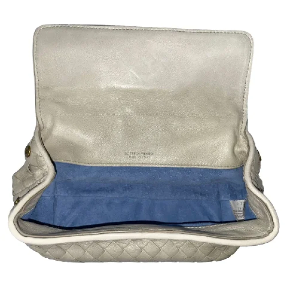 Bottega Veneta Vintage Pre-owned Leather clutches Beige Dames
