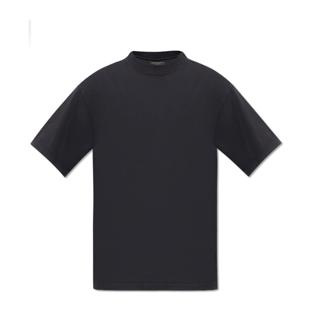 Balenciaga Logo-bedrukt T-shirt Black Heren