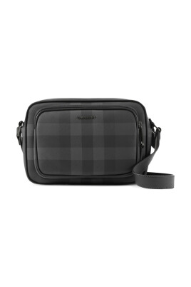 check-pattern-leather-bum-bag