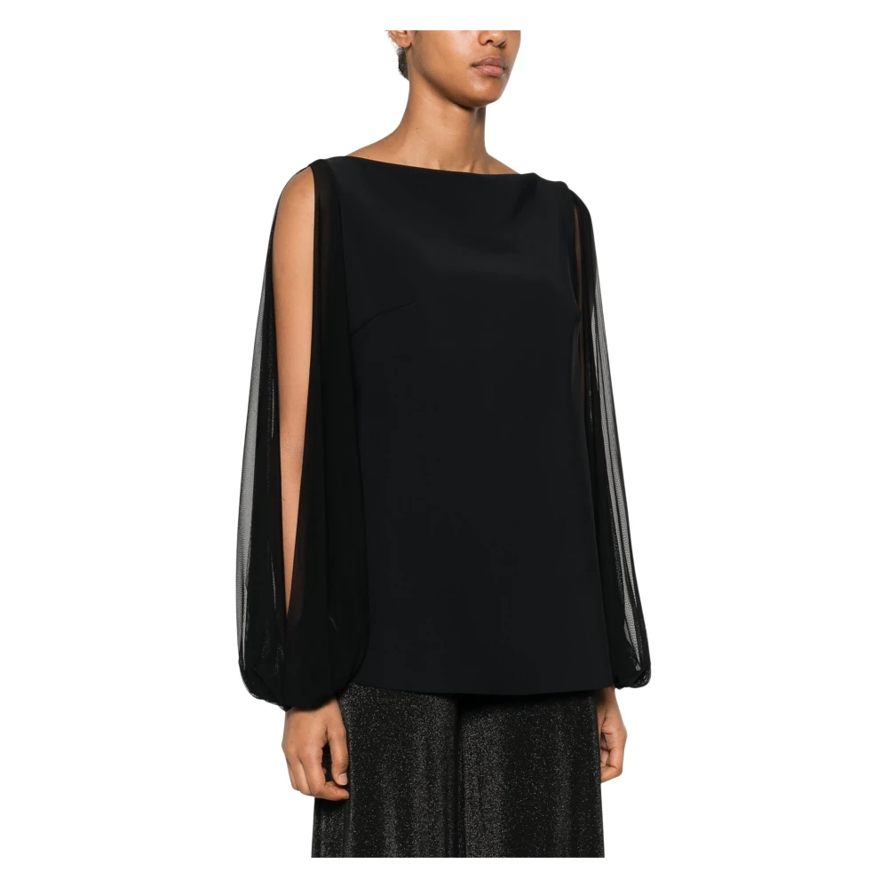 Chiara Boni Illusion Blouse voor alle seizoenen Black Dames