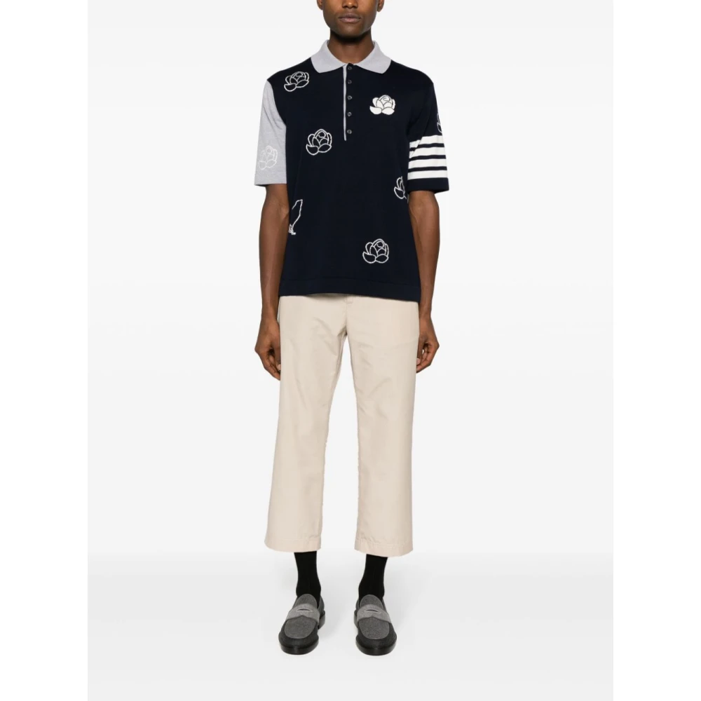 Thom Browne Stijlvolle Broeken voor Mannen Beige Heren