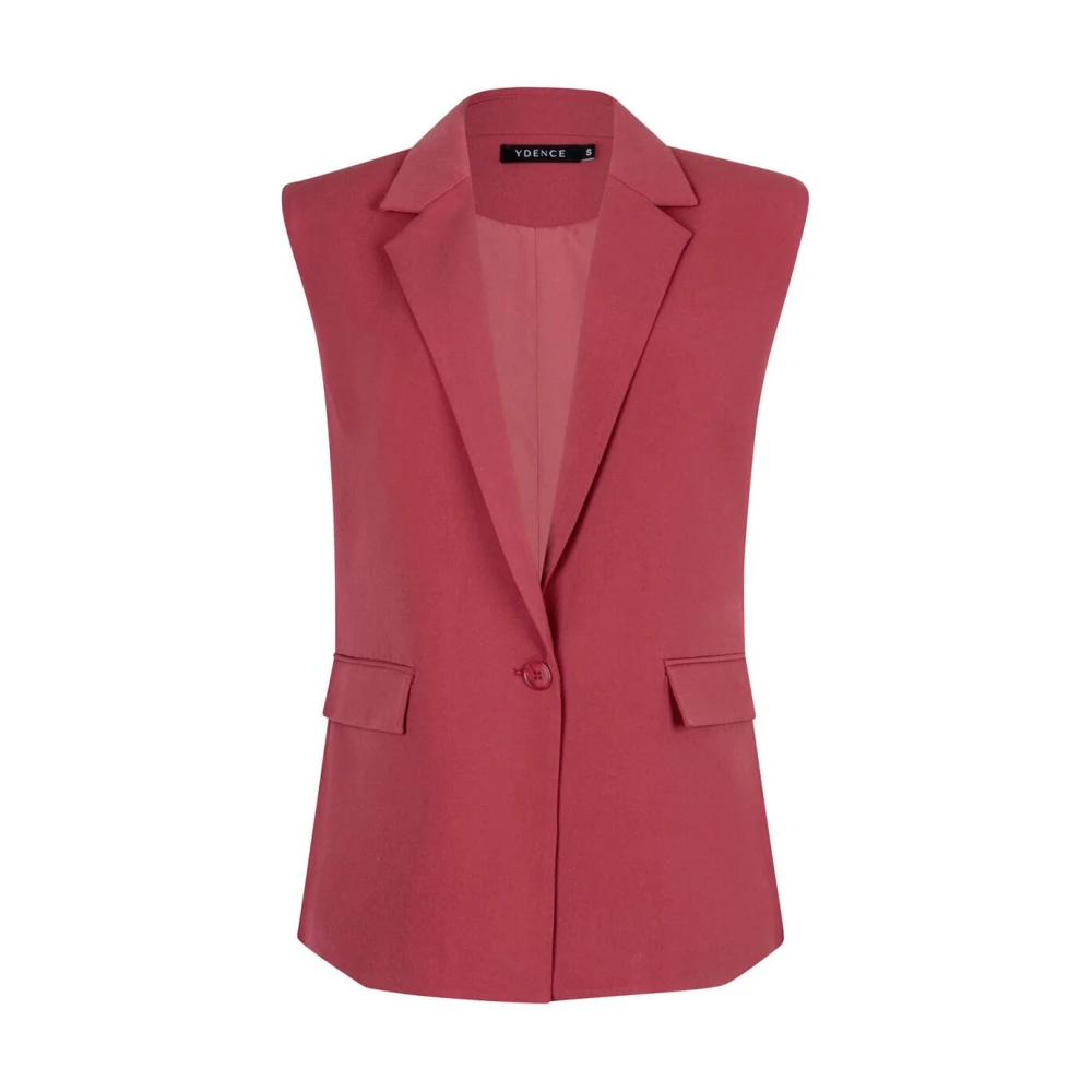 Ydence Stijlvolle Lima Gilet Red Dames