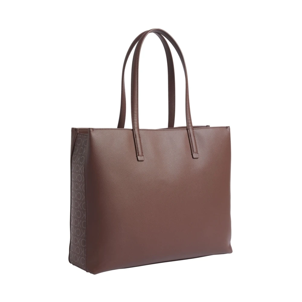 Calvin Klein Bruine Medium Shopper Handtas Brown Dames