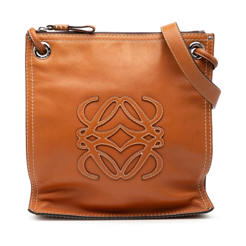 Loewe Pre-Owned Women's Brown Pre-Owned Leather Shoulder Bag