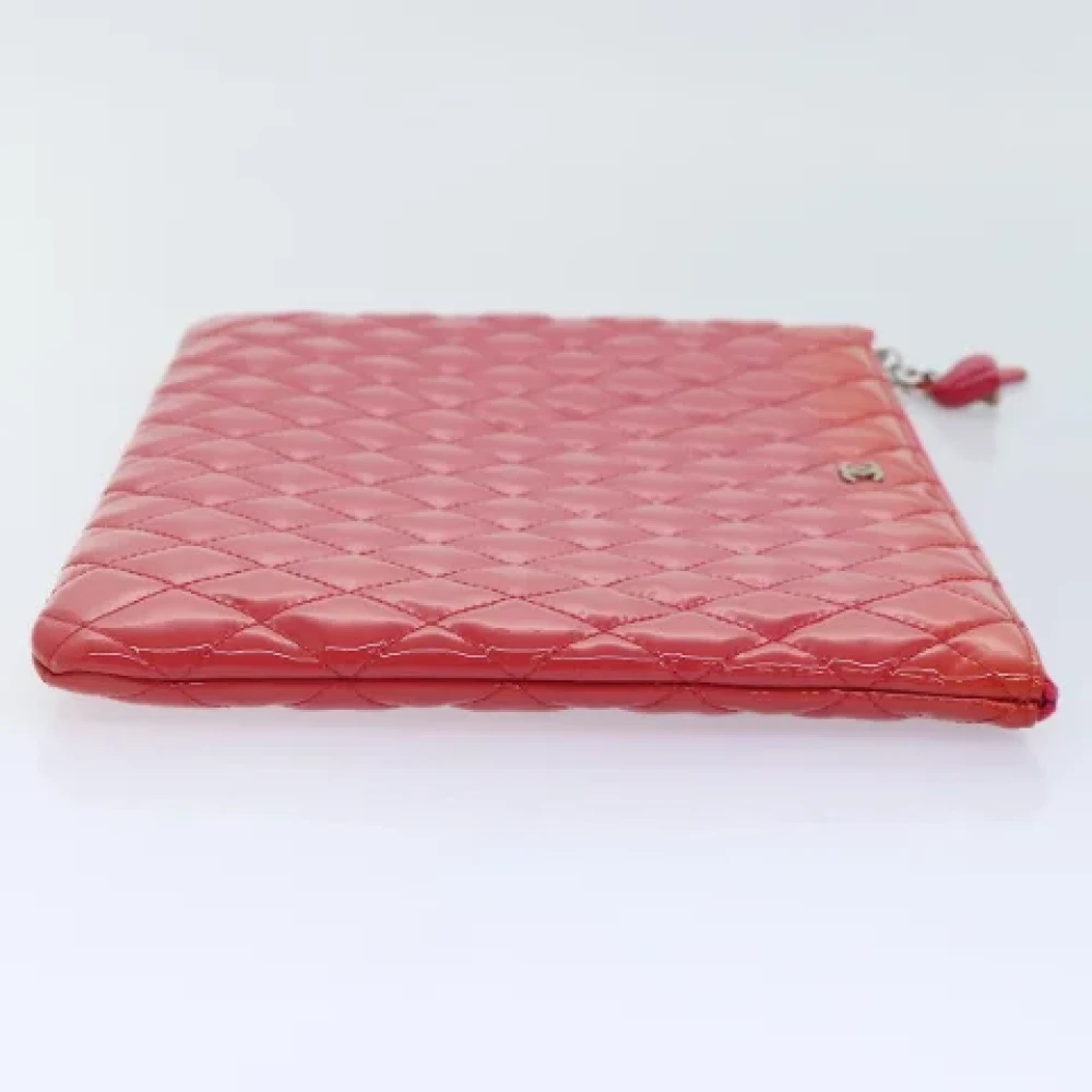 Chanel Vintage Pre-owned Leather clutches Pink Dames