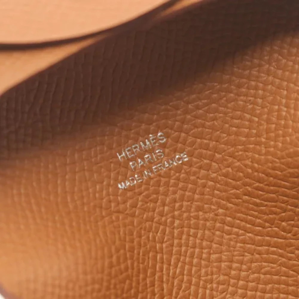 Hermès Vintage Pre-owned Leather wallets Brown Dames