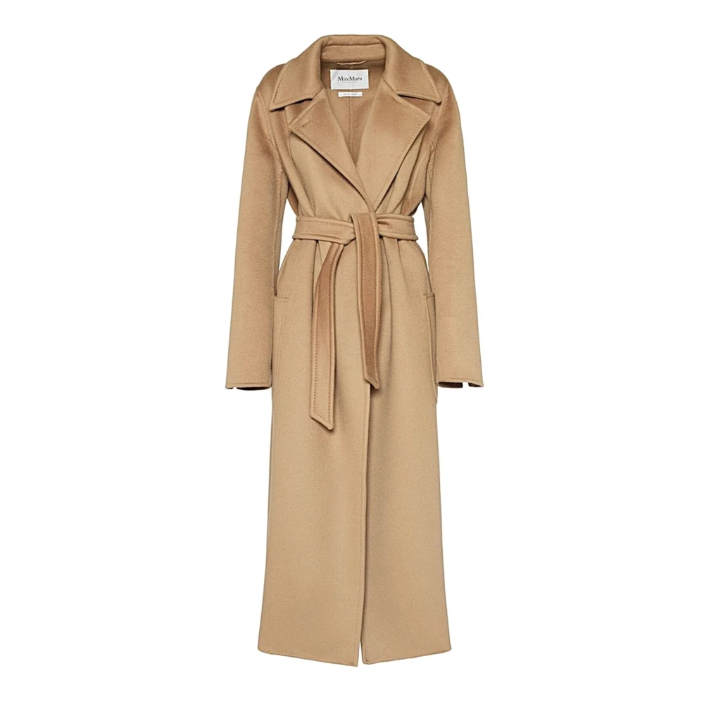 Max Mara Women's Brown Belted Coats, Xs, Cappotto