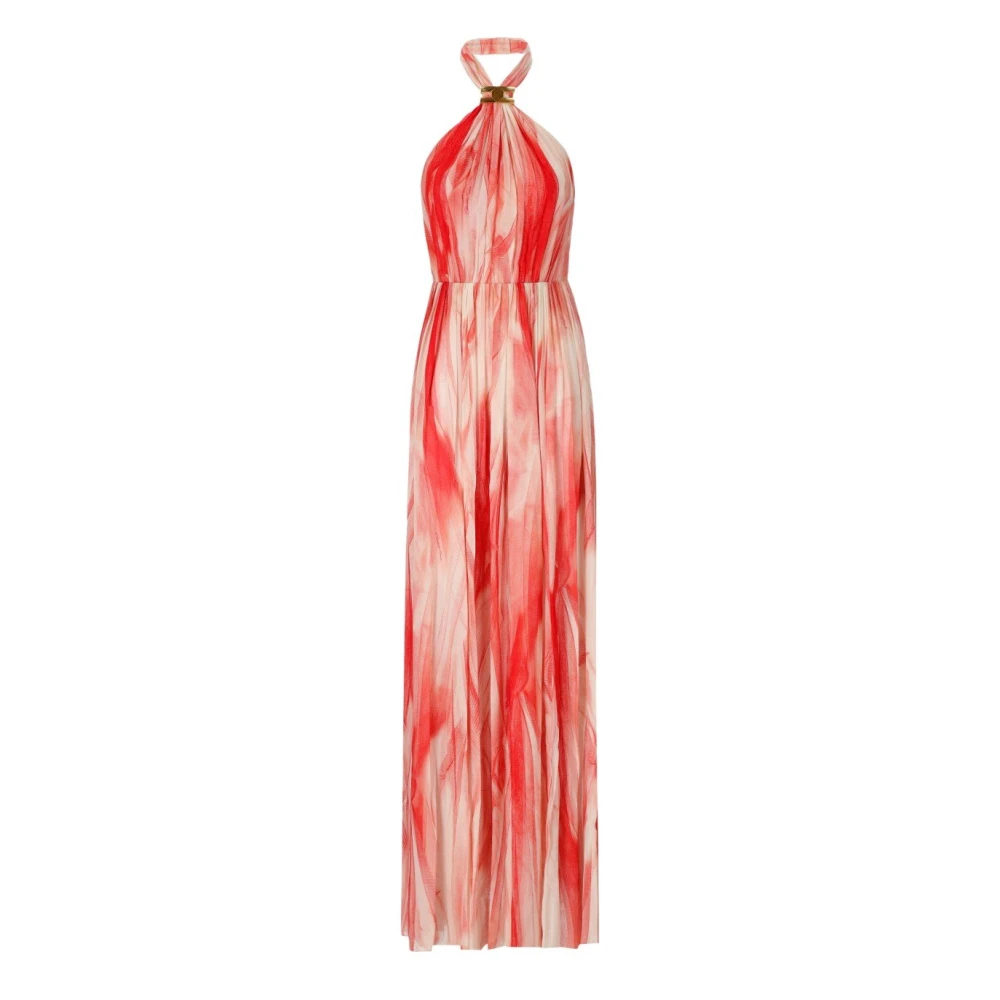 Elisabetta Franchi Red Passion Carpet Dress - Female - Maxi Dresses - L - Dresses