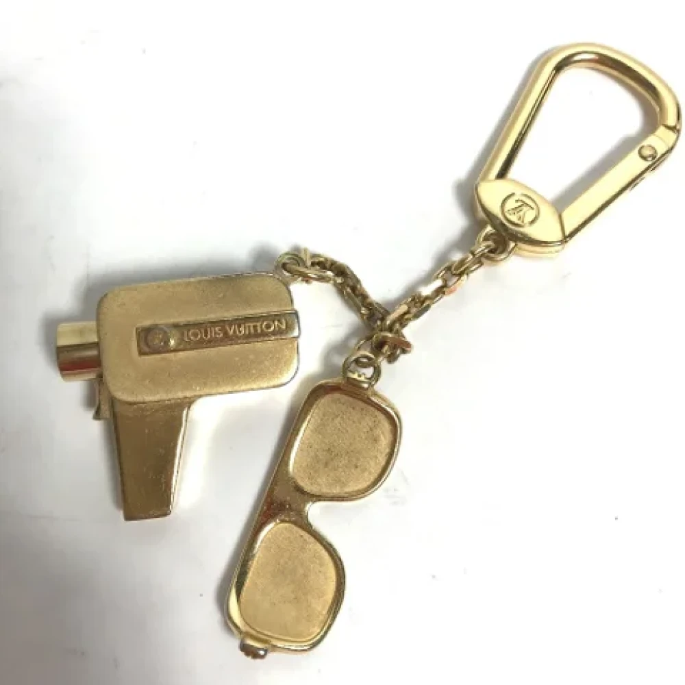 Louis Vuitton Vintage Pre-owned Fabric key-holders Yellow Heren