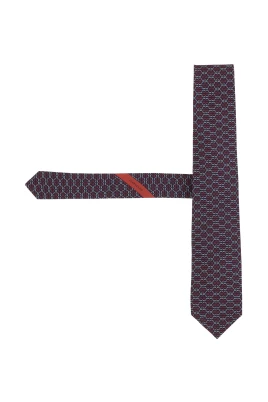 Gancini Print Silk Tie