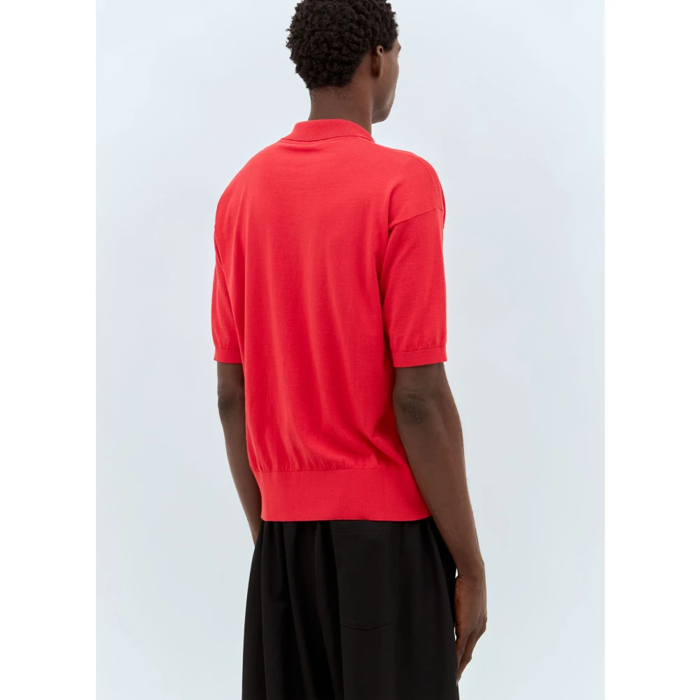 The Row Katoen-Kasjmier Gebreide Top Red Heren